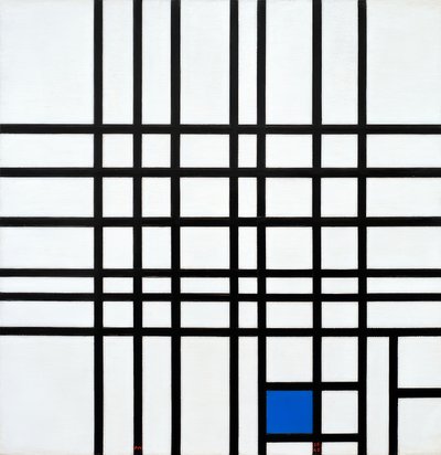 Composition No. 12; Composition with Blue by Piet Mondrian